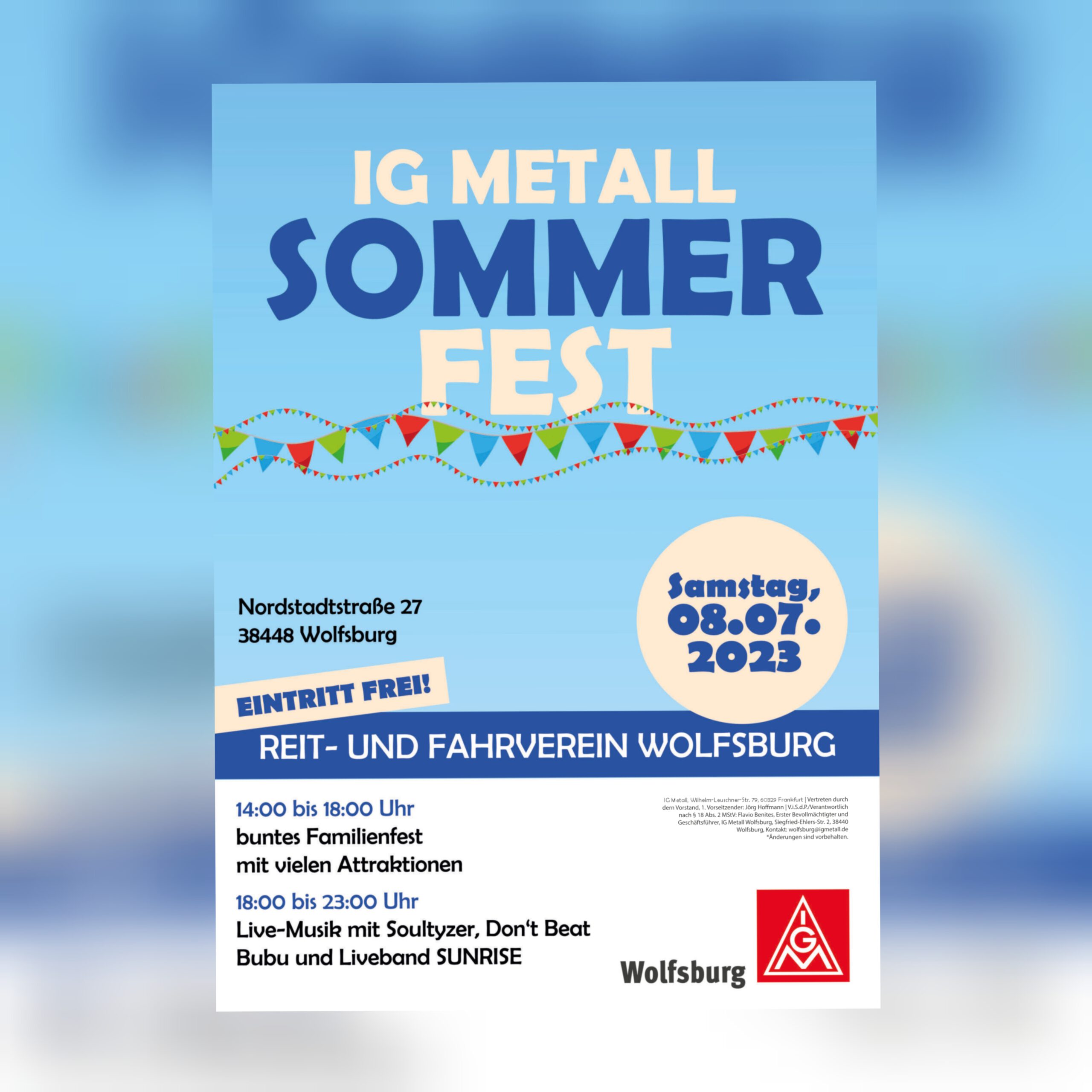 IG Metall summer party on July 8 in Wolfsburg